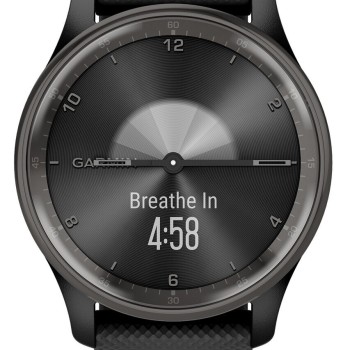 Garmin vívomove Trend Stainless Steel 40mm Αδιάβροχο Smartwatch με Παλμογράφο (Μαύρο)
