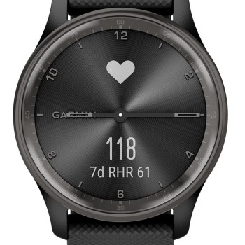 Garmin vívomove Trend Stainless Steel 40mm Αδιάβροχο Smartwatch με Παλμογράφο (Μαύρο)