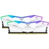 TeamGroup Delta RGB White DDR5 32GB RAM με 2x16GB Modules και Ταχύτητα 6000 για Desktop FF4D532G6000HC38ADC01