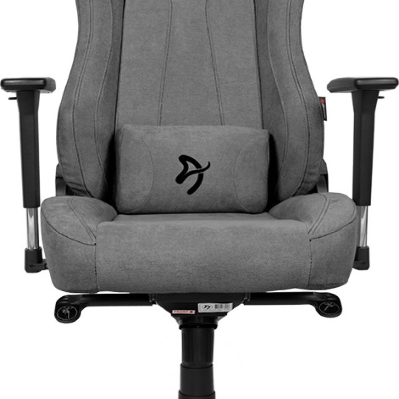Arozzi Vernazza Soft Fabric Υφασμάτινη Καρέκλα Gaming με Ρυθμιζόμενα Μπράτσα Ash