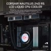 Corsair NAUTILUS 240 RS LCD Υδρόψυξη Επεξεργαστή Διπλού Ανεμιστήρα 120mm για Socket AM4/AM5/1700 με ARGB Φωτισμό Λευκή