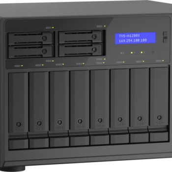 QNap TVS-h1288X-W1250-16G NAS Tower με 8 θέσεις για HDD/SSD και 4 θύρες Ethernet