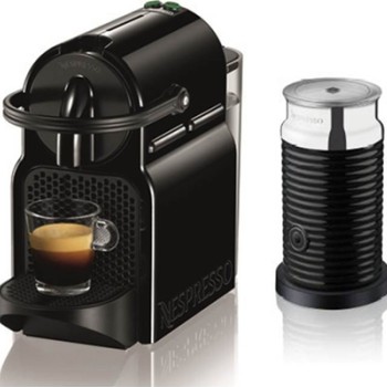 De'Longhi Inissia Καφετιέρα για Κάψουλες Nespresso Πίεσης 19bar με Αφρογαλιέρα Black