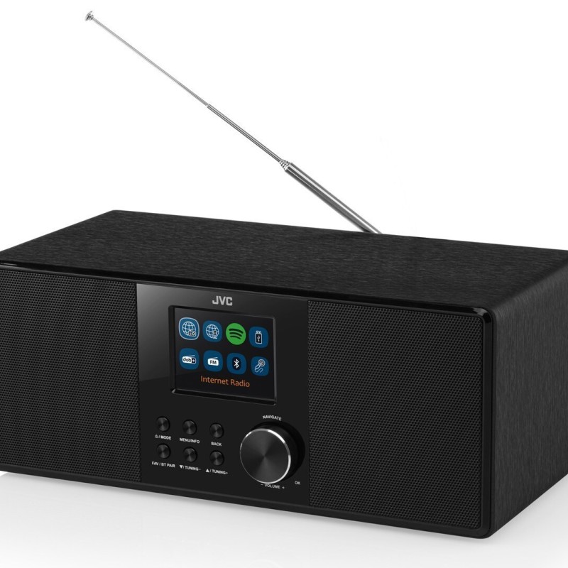 JVC RA-E981B Επιτραπέζιο Ραδιόφωνο Ρεύματος DAB+ με Bluetooth και USB Μαύρο