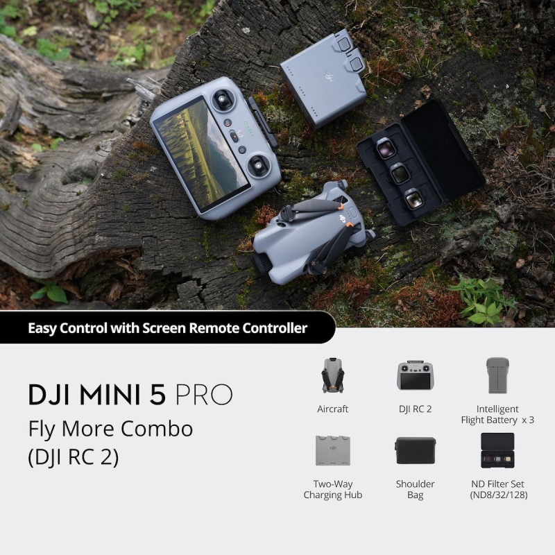 DJI Mini 5 Pro (Fly More Combo) Drone 2.4 GHz με Κάμερα 4K 120fps HDR