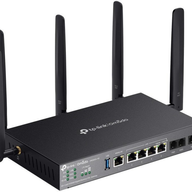 Δρομολογητής Tp-link Omada Dr3650v-4g Ασύρματος Gigabit Ethernet Dual-band 2.4 Ghz/5 Ghz Μαύρος