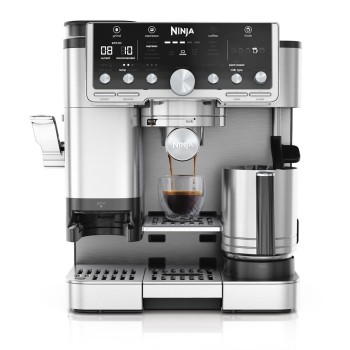 Ninja Αυτόματη Μηχανή Espresso 1650W Πίεσης 15bar για Cappuccino με Μύλο Άλεσης Καφέ ES701EU