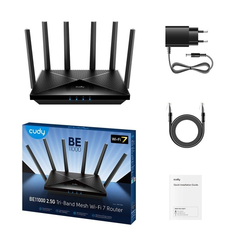 Cudy WR11000 v1 Ασύρματο Router με 4 Θύρες Ethernet