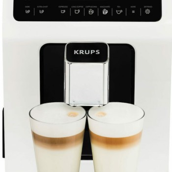 Krups Evidence Αυτόματη Μηχανή Espresso 1450W Πίεσης 15bar με Μύλο Άλεσης Λευκή
