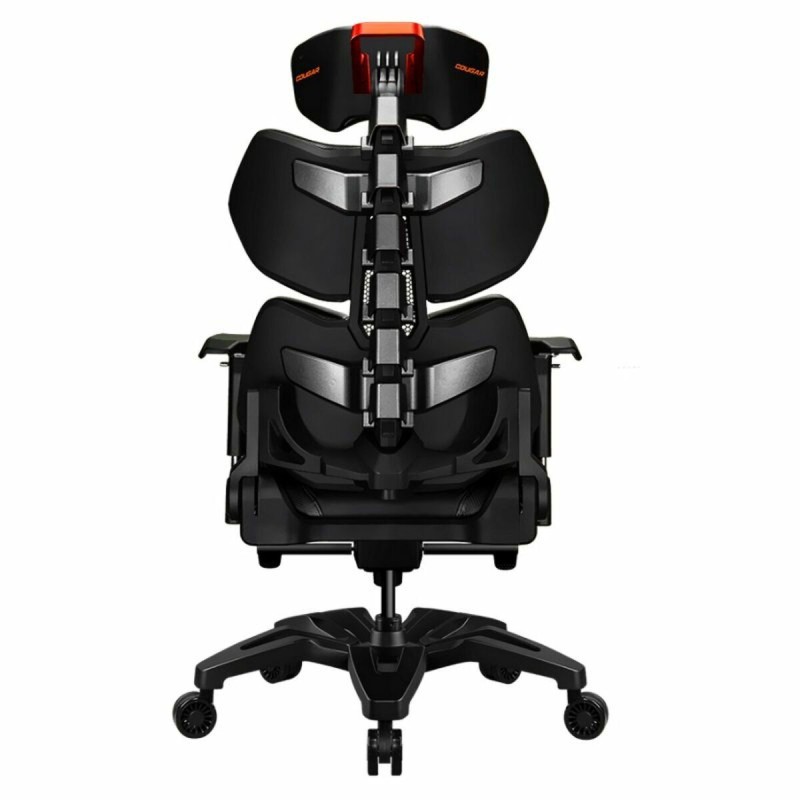 Cougar Terminator Καρέκλα Gaming Δερματίνης με Ρυθμιζόμενα Μπράτσα Black / Orange
